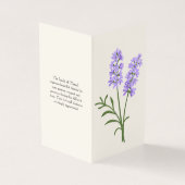 Elegant Lavendel Funeral Order of Service-programm Kaart (Buitenkant)