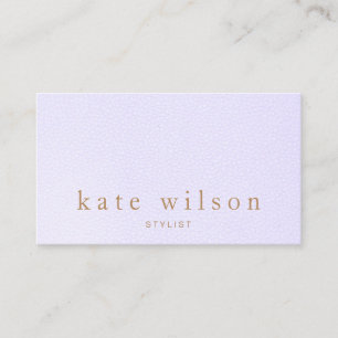 Elegant Lavendel Leder Professioneel Visitekaartje