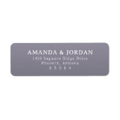 Elegant Lavendel Minimalistisch Etiket (Voorkant)