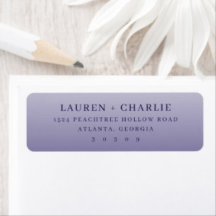 Elegant Lavendel Minimalistisch Etiket
