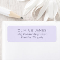 Elegant Lavendel Minimalistisch