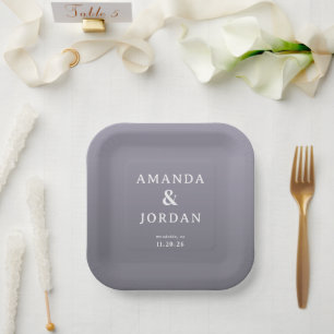 Elegant Lavendel Minimalistisch Papieren Bordje