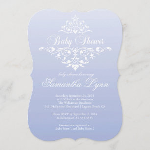Elegant Lavendel Ombre Baby shower Invitation Kaart