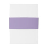 Elegant Lavendel Paarse Bruiloft Uitnodigingen Wikkel (Achterkant Voorbeeld)