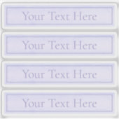 Elegant Lavendel Paarse Transparant Sticker (Voorkant)