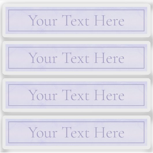 Elegant Lavendel Paarse Transparant Sticker (Voorkant)