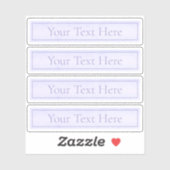 Elegant Lavendel Paarse Transparant Sticker (Vel)