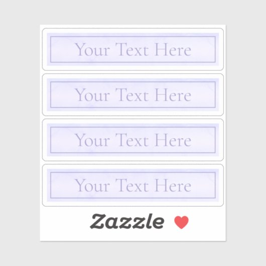  Elegant Lavendel Paarse Transparant Sticker (Vel)