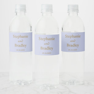 Elegant Lavendel Persoonlijk Huwelijks Water Etike Waterfles Etiket