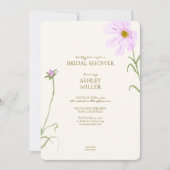 Elegant Lavendel Spring Wildflower Vrijgezellenfee Kaart (Voorkant)