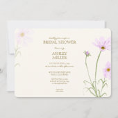 Elegant Lavendel Spring Wildflower Vrijgezellenfee Kaart (Voorkant)