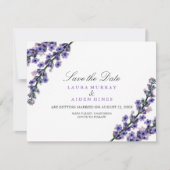 Elegant Lavendel Trouw Save The Date (Voorkant)