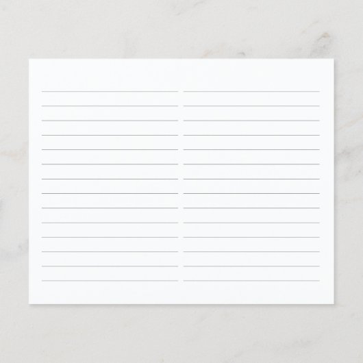 Elegant Lavendel Vrijgezellenfeest Recept Kaart (Achterkant)