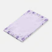Elegant Lavendel Waterverf Paarse Botanische Post-it® Notes (Schuin)