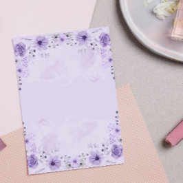 Elegant Lavendel Waterverf Paarse Botanische Post-it® Notes