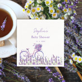 Elegant Lavendel Wildflower Baby shower Servet