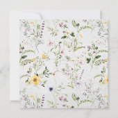 Elegant Lavendel Wildflower Vrijgezellenfeest Kaart (Achterkant)