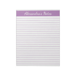 Elegant Lavender 8.5x11 Letter-formaat Persoonlijk Notitieblok