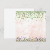 Elegant Lavender and Vine Blank Greeting Card with (Voorkant / Achterkant)