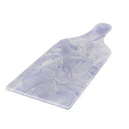 Elegant Lavender And White Paint Pattern Snijplank