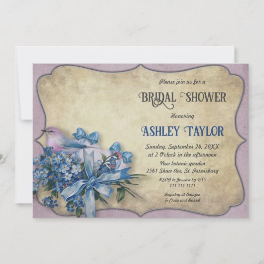 Elegant Lavender Boho Floral Rustic Vrijgezellenfe Kaart (Voorkant)