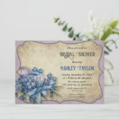 Elegant Lavender Boho Floral Rustic Vrijgezellenfe Kaart (Staand voorkant)