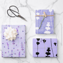 Elegant Lavender Botanisch Inpakpapier Vel