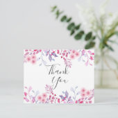 Elegant Lavender Bouquet Script Business Hartelijk Briefkaart (Staand voorkant)