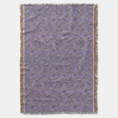 Elegant Lavender Damask Throw Blanket Deken (Voorkant Verticaal)