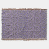 Elegant  Lavender Damask Throw Blanket Deken (Voorkant)