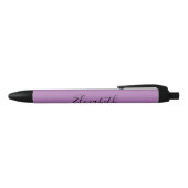 Elegant Lavender en de Zwarte Naam van de Tekst va Zwarte Inkt Pen (Bovenkant)
