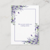 Elegant lavender Eucalyptus Botanische gegevens Informatiekaartje (Achterkant)