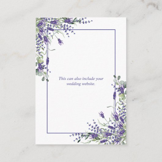 Elegant lavender Eucalyptus Botanische gegevens Informatiekaartje (Achterkant)