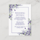 Elegant lavender Eucalyptus Botanische gegevens Informatiekaartje (Voorkant)