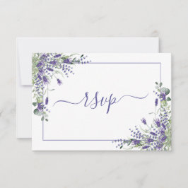 Elegant Lavender Eucalyptus Botanische Script RSVP
