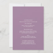 Elegant Lavender Field Rustic All in One Wedding Kaart (Achterkant)