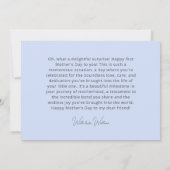 Elegant Lavender First Mother's Day 2 Photos Flat Kaart (Achterkant)