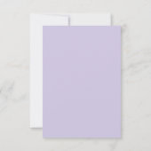 Elegant Lavender Floral Botanical Meadow Wedding Bedankkaart (Achterkant)