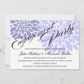 Elegant Lavender Floral Burst Engagement Party Kaart (Voorkant)