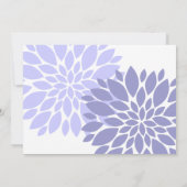 Elegant Lavender Floral Burst Engagement Party Kaart (Achterkant)