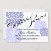 Elegant Lavender Floral Burst Script Vrijgezellenf Kaart (Voorkant)