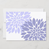 Elegant Lavender Floral Burst Script Vrijgezellenf Kaart (Achterkant)