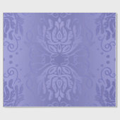Elegant Lavender Floral Damask Cadeaupapier (Vlak)