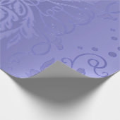 Elegant Lavender Floral Damask Cadeaupapier (Hoek)