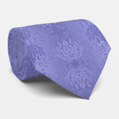 Elegant Lavender Floral Damask Stropdas (Opgerold)