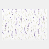 Elegant Lavender Floral Inpakpapier Vel (Voorkant)