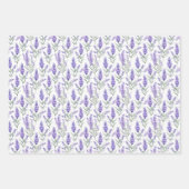 Elegant Lavender Floral Inpakpapier Vel (Voorkant)