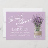 Elegant Lavender Floral Jar Paars Vrijgezellenfees Kaart (Voorkant)