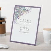 Elegant Lavender Floral Vrijgezellenfeest Gift Reclamebord Met Voetstuk (Insitu)