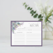 Elegant Lavender Floral Vrijgezellenfeest Recipe K (Staand voorkant)